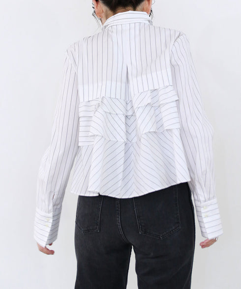 layered raffle blouse